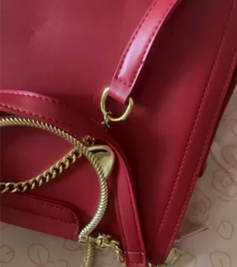 欧时纳包包女新款潮秋冬红色手提包高级感百搭...