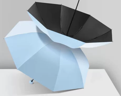 天堂伞 轻小巧便携折叠晴雨伞女两用 蓝色伞...