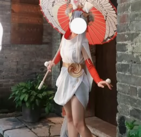 公孙离祈雪祝灵cos大全套 衣服m码+假发...