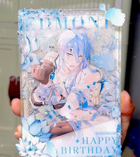 【复刻】新世界狂欢艾德蒙特生日双层流沙立牌...