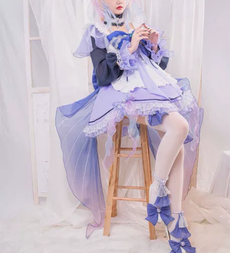 喵屋小铺原神珊瑚宫心海cos服 配饰仅少一...