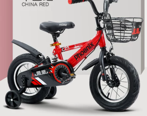 ?凤凰儿童自行车男孩2-3-6岁宝宝小孩脚...