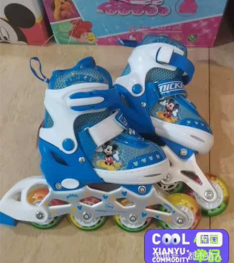 Disney/迪士尼迪士尼儿童轮滑鞋全新正...