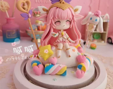 英雄联盟璐璐粘土手办定制LOL仙灵女巫手办...