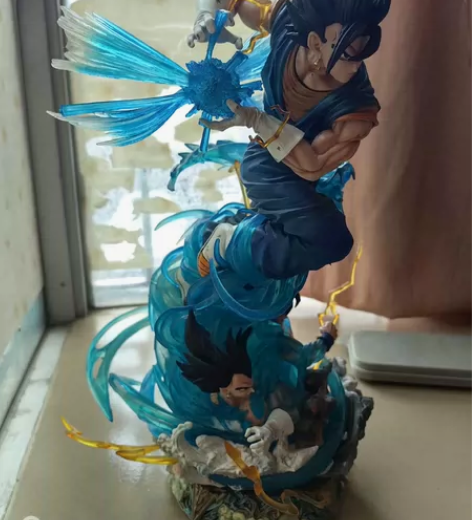 七龙珠 GK超大发光三头雕贝吉特孙悟空可发...