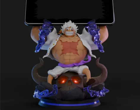 【自动秒发】海贼王路飞手机支架模型文件3D...