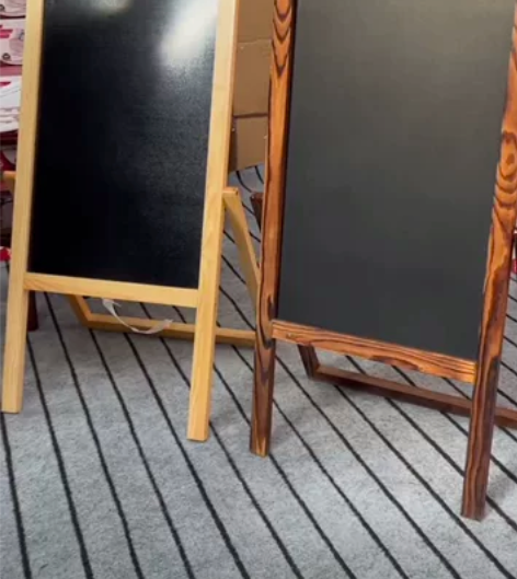 复古实木边框小黑板，画板，门店立牌，咖啡店...