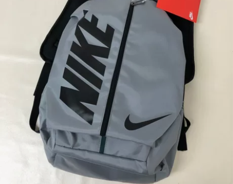耐克双肩包，灰色大容量学生书包，运动休闲旅...