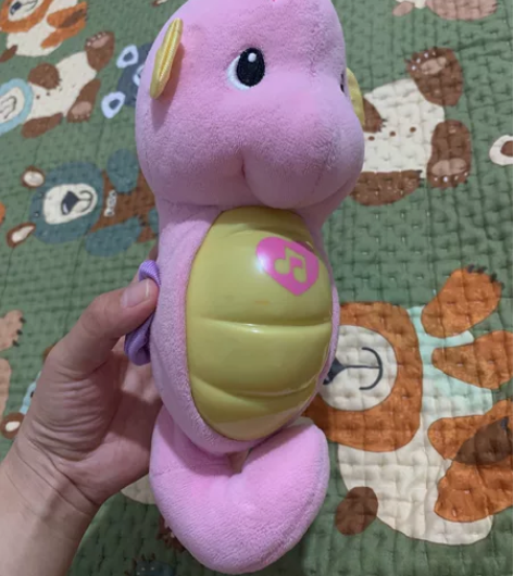 费雪海马，我闺女抱着睡到一岁半好像，现在闲...