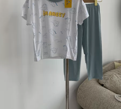 全新嘟比小马夏季男童恐龙款短袖家居服儿童薄...