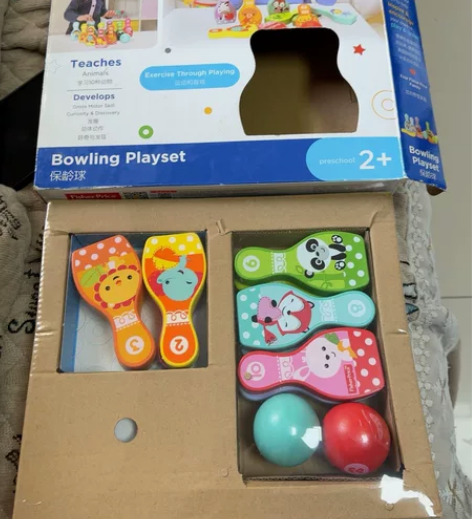 全新费雪保龄球玩具 感兴趣的话点“我想要”...