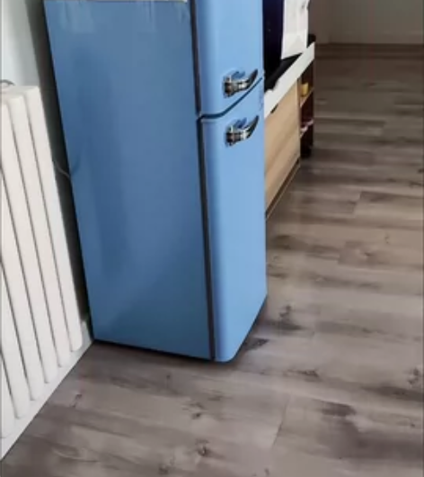 (法式复古小型冰箱打折)法式复古一级节能省...