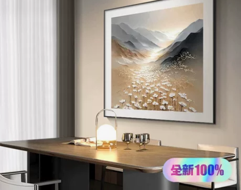 雪川花卉正方形餐厅装饰画大芬村卧室床头挂画...