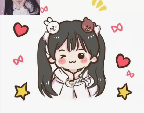 Q版卡通手绘头像漫画动漫设计情侣真人照片转...