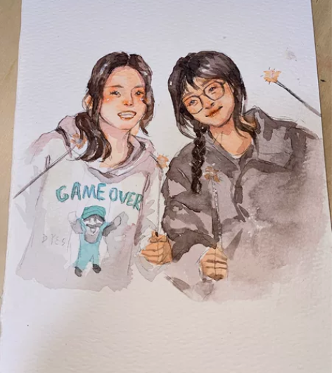 #装饰画挂画 [火][火]真人转漫水彩  ...