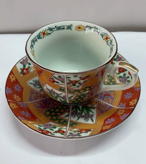 日本回流古伊万里风老肥前咖啡杯一套58 手...