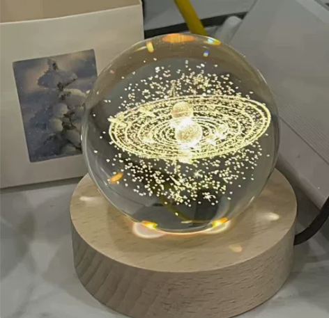 可发光水晶球小夜灯摆件创意生日礼物送女生闺...