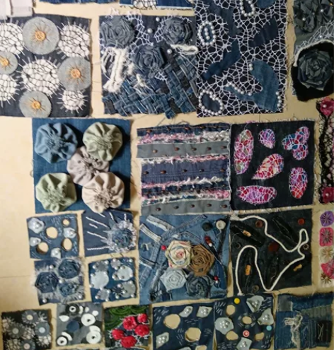 面料改造，面料再造增型减型楼空服装设计小样...