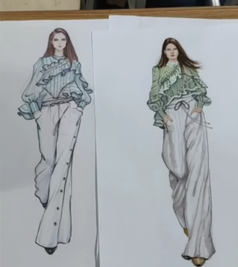 服装设计教手绘教程，水彩，彩铅，马克笔，电...