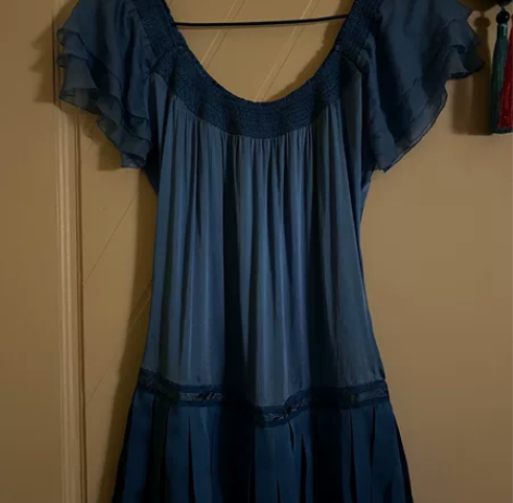 海蓝宝色 真丝 桑蚕丝宫廷娃娃领公主风小衫...