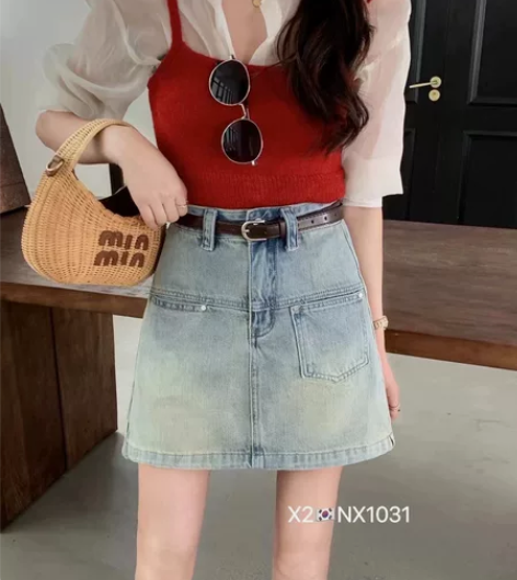 出售全新夏季牛仔半身裙A字裙 感兴趣的话点...