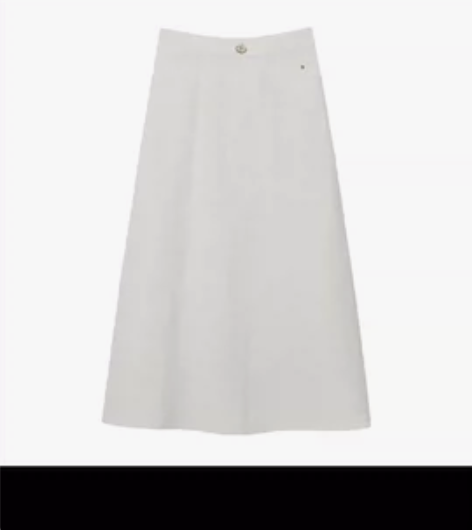 松紧腰白色半裙，裙长77，125斤以内都可...