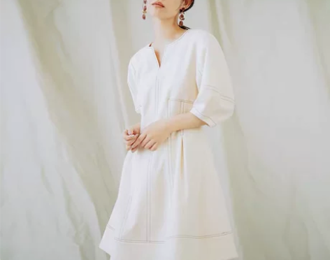 星野家日单lilybtown复古少女风米白...