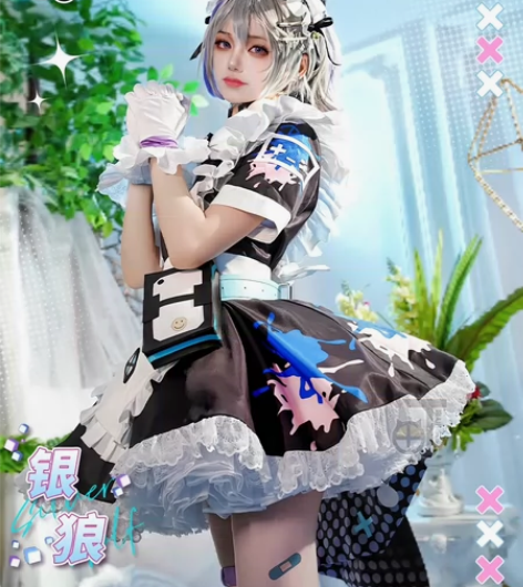 三町目家银狼女仆装S码，基本无穿着痕迹，发...