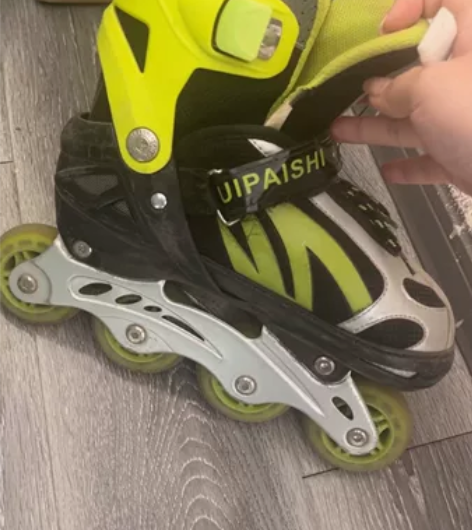 自用闲置 贵派仕全闪光 直排轮滑溜冰鞋旱冰...