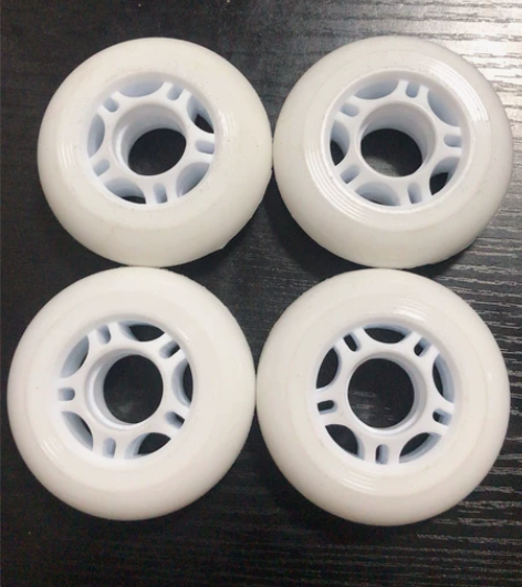 滑冰鞋替换轮白色5元一支，4只15元包邮，...