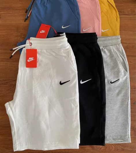 #短裤 换季处理耐克刺绣纯棉毛圈棉短裤 男...