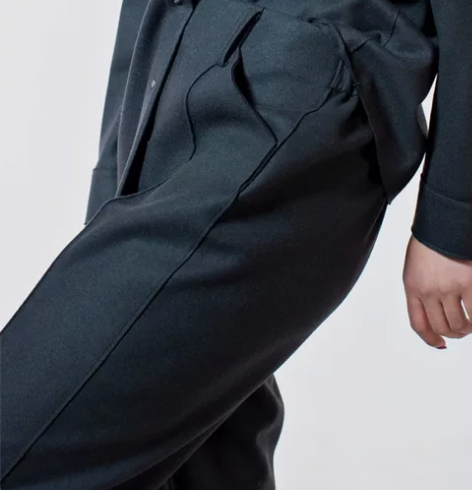 全新Fanother羊毛直筒西装裤休闲裤中...