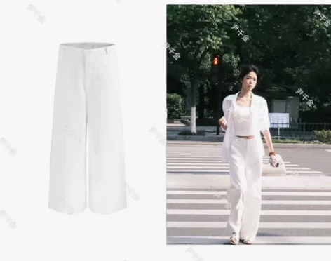 尹千金家的白裤子，经典百搭裤子，买回来只穿...
