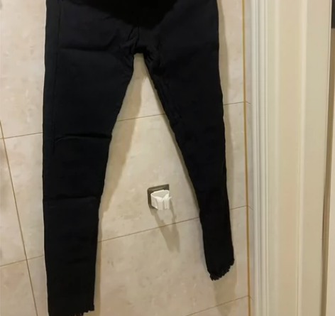 95新 全棉铅笔裤 黑色 尺码在上边有 适...