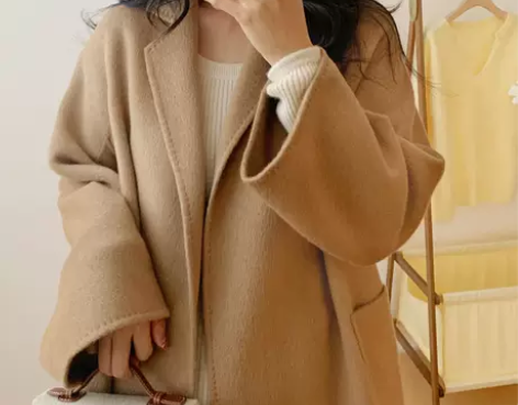 经典依然 M家Ludmilla廓形骆驼绒双...