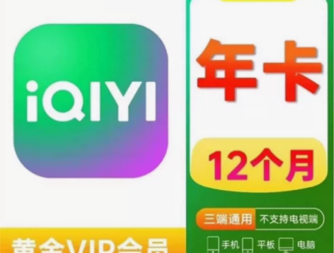 暑假特惠！！！爱奇艺会员12个月爱奇艺手机...