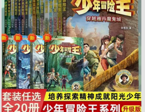 少年冒险王升级版全套20册 青少年探险小说...