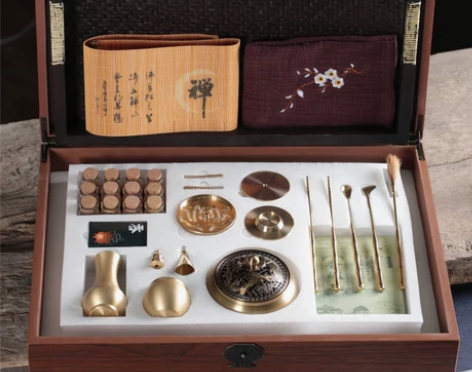 熏香炉 檀香熏香香道套装纯铜香炉工具香道用...