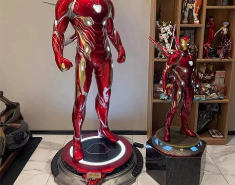漫威钢铁侠1比1全身手办反浩克雕塑MK7模...