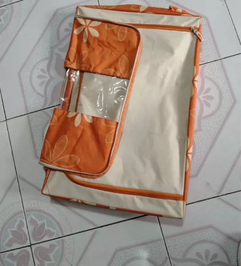 全新牛津布钢架折叠帆布整理收纳箱。尺寸58...