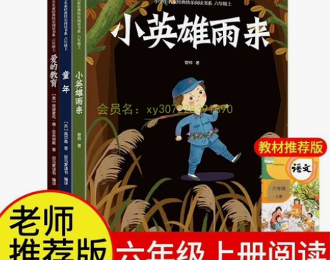 正版小英雄雨来爱的教育童年书六年级上册老师...