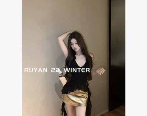 RUYAN~入眼夏季女装2024新款飘带性...