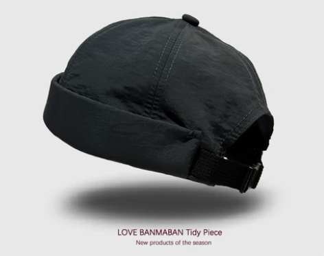 速干透气薄款无檐春夏男女帽子雅痞西瓜帽潮男...