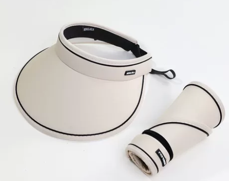 全新大帽檐可收纳空顶防晒帽女遮脸防紫外线遮...