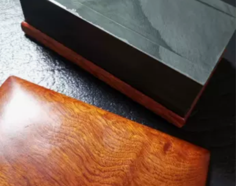 歙砚四大名坑眉子坑暗细罗纹抄手砚磨感软糯下...