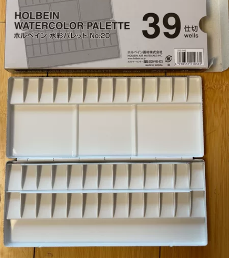 全新荷尔拜因holbein39色铝调色盘....