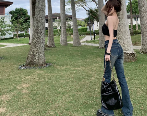 titi小姐姐【腰臀比显瘦裤】低腰双腰头翻...