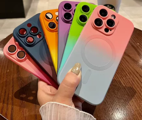 苹果15/14/13/12/11液态硅胶磁...