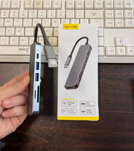 全新包邮六合一苹果笔记本电脑多功能转换器接...