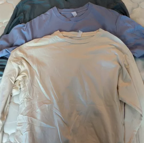 ?280g重磅长袖t恤 男纯棉厚实宽松纯色...